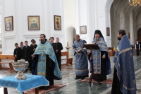 1 сентября в Крестовоздвиженском соборе был отслужен молебен перед началом учебного года
