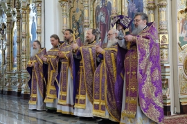 Божественная литургия в Свято-Николаевском Верхотурском мужском монастыре в неделю преподобного Иоанна Лествичника