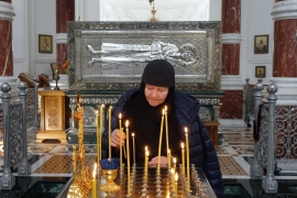 Панихида на великопостную родительскую субботу в нашем монастыре