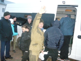 Проводы добровольцев на фронт