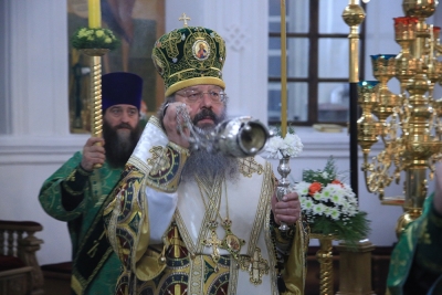 В канун дня памяти святого праведного Симеона Верхотурского Митрополит Кирилл совершил всенощное бдение в Свято-Николаевском монастыре