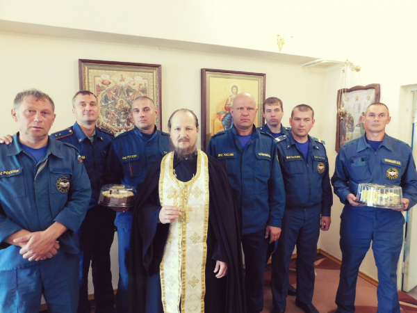 Водосвятный молебен и Крестный ход в Пожарной части
