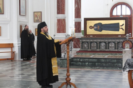 Молебен о здравии военнослужащих, принимающих участие в спецоперации на территории Украины.