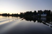 Актайский скит на закате