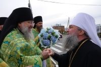 Божественная литургия на праздновании перенесения мощей праведного Симеона Верхотурского