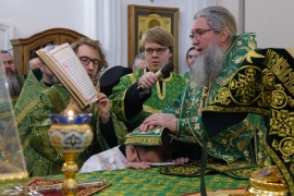 Архиерейская Божественная литургия в день празднования прославления святого праведного Симена Верхотурского