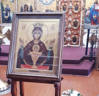 Молебен у иконы Божией Матери &quot;Неупиваемая Чаша&quot; в монастыре