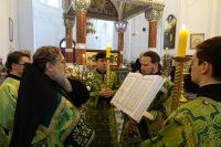 Освящение веточек вербы в нашем монастыре