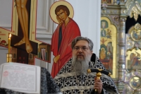 Воскресная вечерня. Чин Пассии в Крестовоздвиженском соборе нашей обители