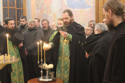 Всенощное бдение в Николаевской церкви