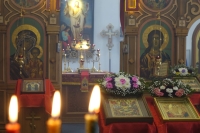 Престольный праздник храма в честь в честь иконы Богородицы «Живоносный источник» на Актае. Вечерня