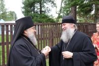 Архиерейская Божественная литургия в Актайском скиту нашего монастыря в день памяти учителей Словенских равноапостольных Мефодия и Кирилла